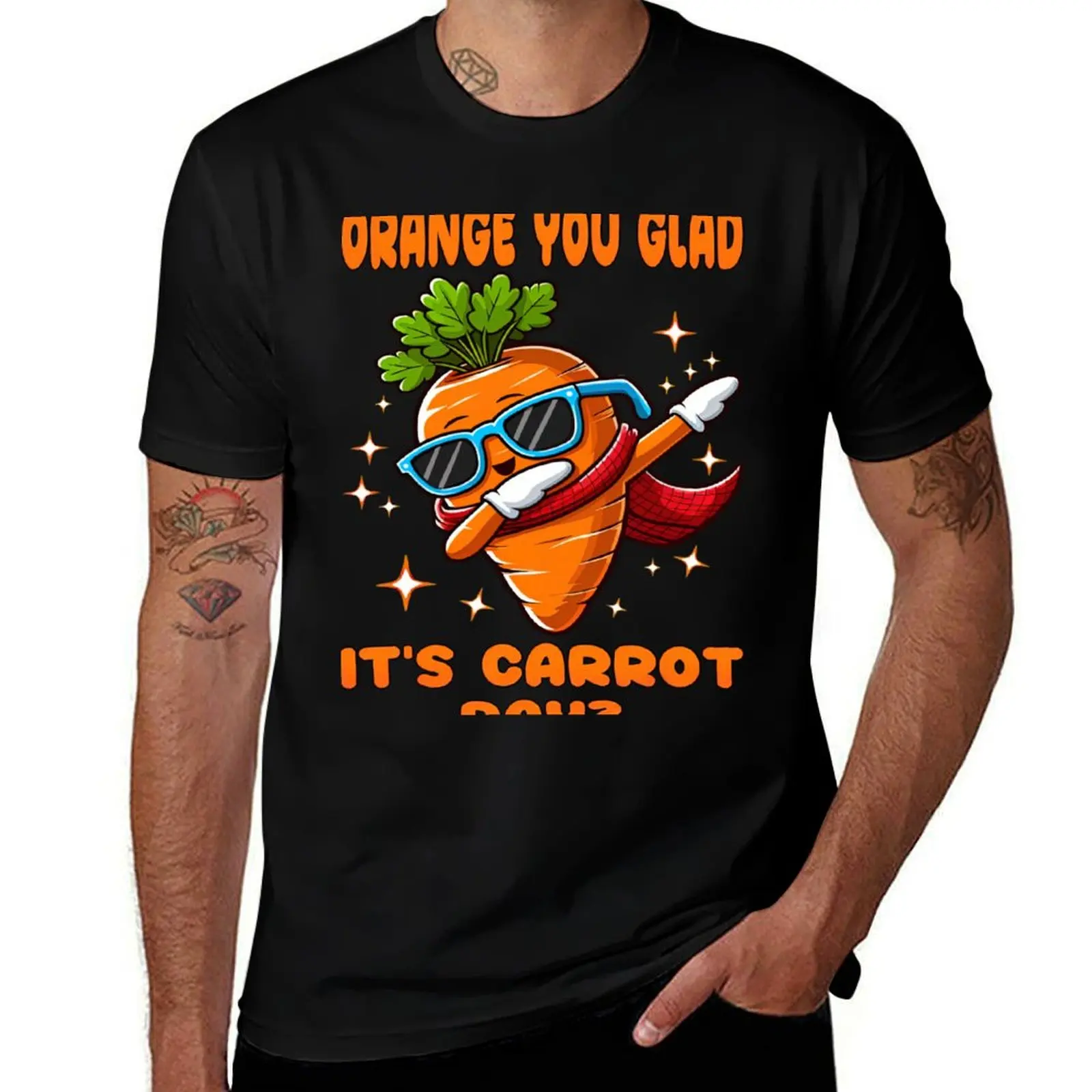 

T-Shirt Day Carrot T-Shirt man Glade t Dabbing) for t cotton It's shirts graphic Carrot shirts funny Orang (Funny You