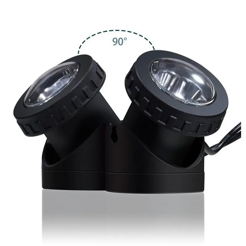 M11K-Solar Pond Spotlights, 6 LED Solar Underwater Lights Waterproof Submarine Landscape Security Lighting For Outdoor Patio