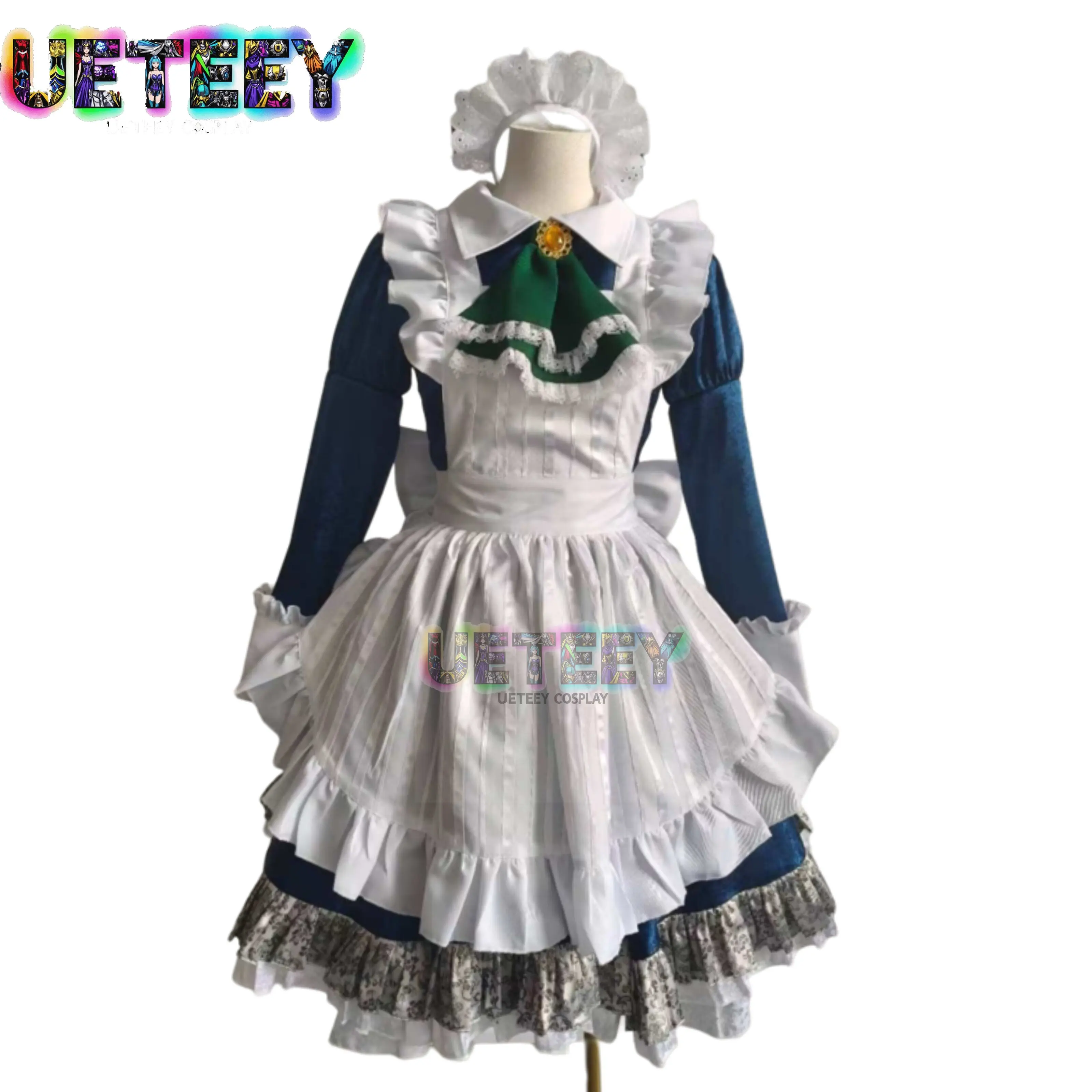 

UETEEY COS Touhou Project Sakuya Izayoi Cosplay Costume Halloween Costume Custom Size New