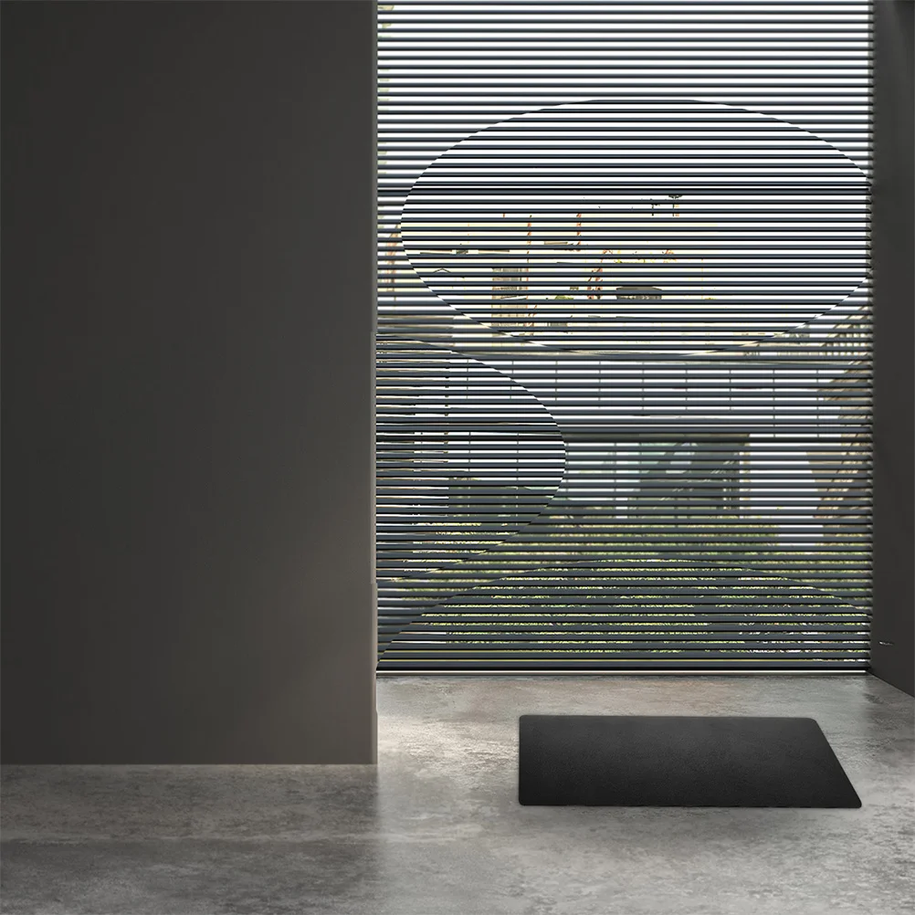 

Front Door Mat Solid Color PU Absorbent Fast Drying Non Slip Backing Minimalist Entryway Rug for Home Indoor Entrance