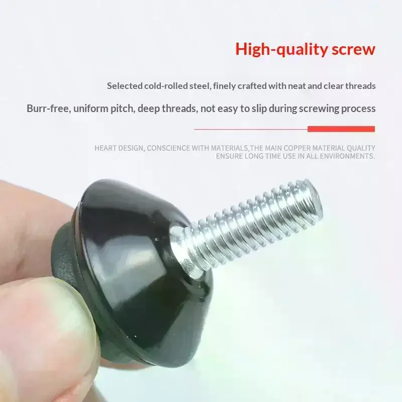 /PFU/Adjustable Metal Furniture Levelers Feet Leg M6*15*23MM Thread Screws For Cabinet Table Chair Machine Base 4Pcs