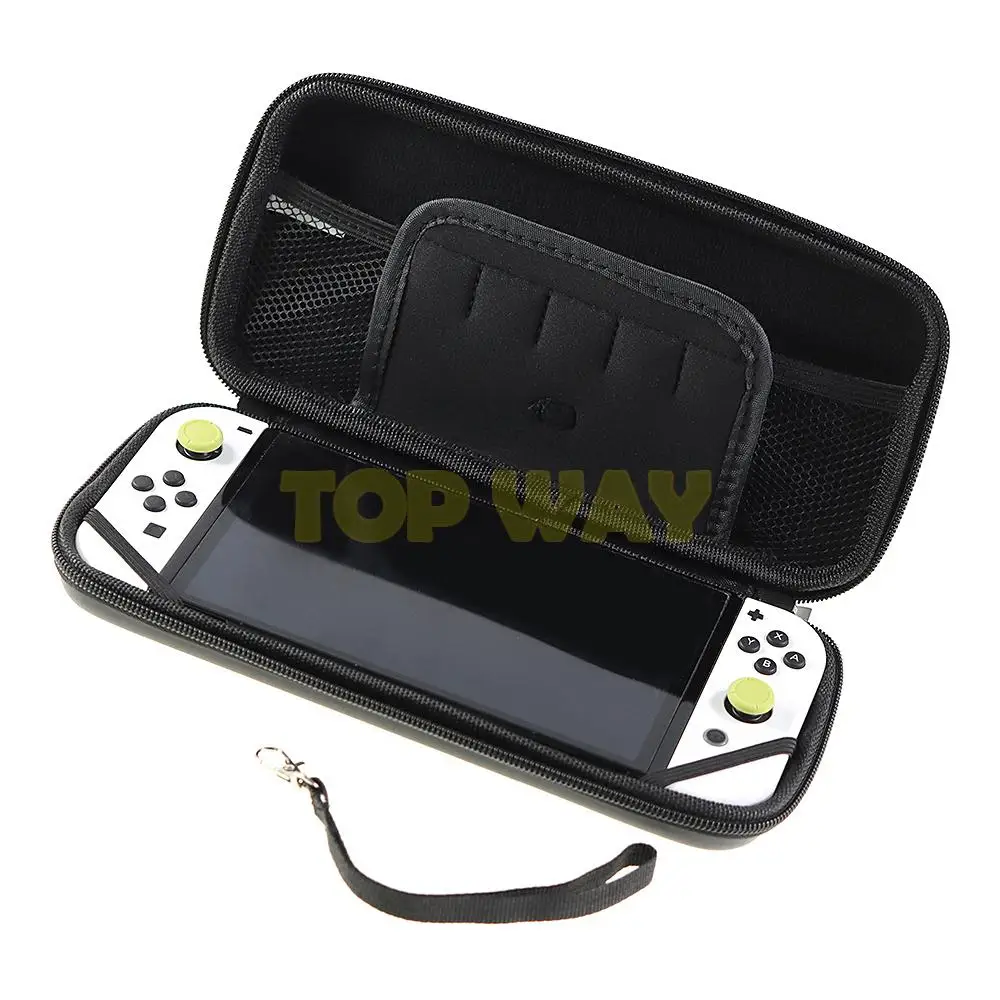 15PCS EVA Carrying Case For Nintendo Switch OLED Protective Case Storage Bag Cover Protective Film Pouch Accessories With Logo