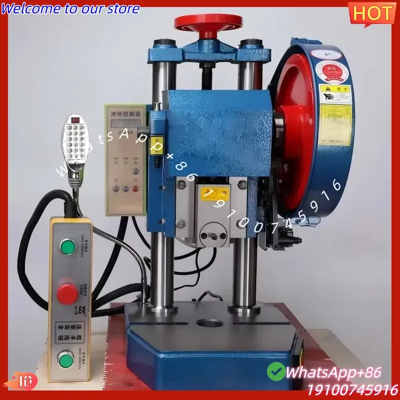 2026 Manual Punch Press Small Stamping Machine High-Precision Counting Automatic Desktop 3-Foot Pedal Press 0.5/1/2 Tons