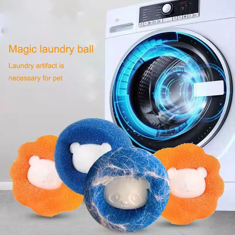 

Magic Laundry Ball Kit Reusable Clothes Hair Cleaning Tool Pet Hair Remover Washing Machine Cat Dog Hair Catcher Laundry Ball