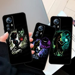 Disney Anime Cartoon Princess For Xiaomi Mi 14 13T 13 12T 12 11T 11i 11 10T 10 Pro Lite Ultra 5G Black Funda Phone Case