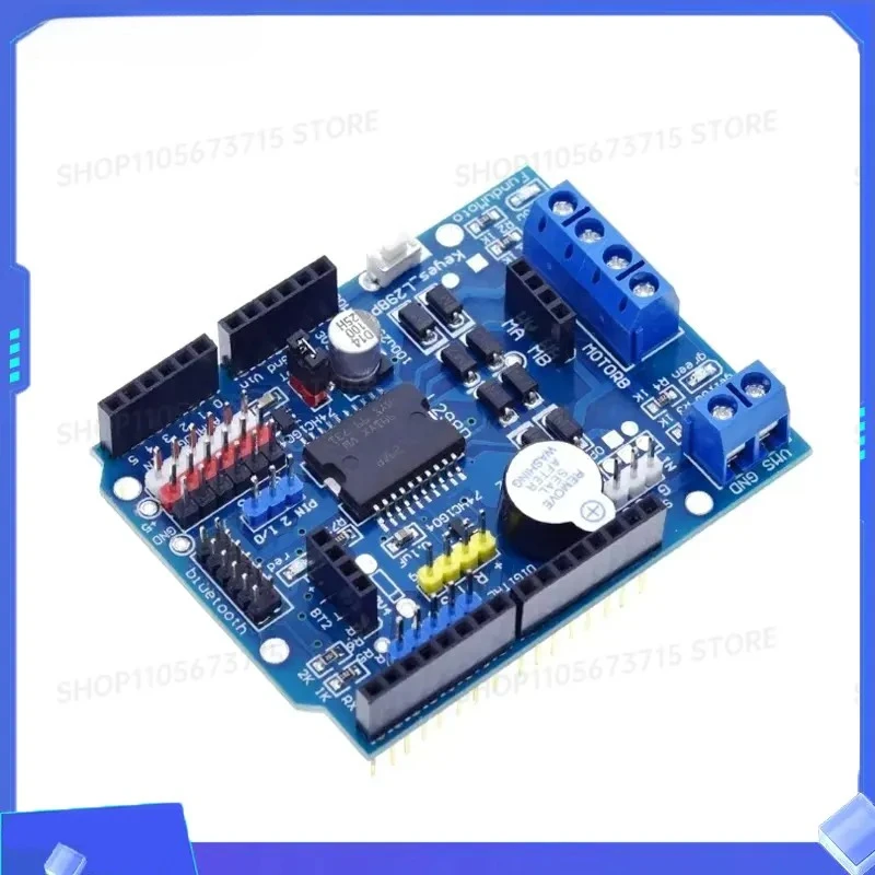 for L298P PWM Speed Controller Dual High Power H bridge Driver Bluetooth Interface Motor Driver Shield Board for Arduino