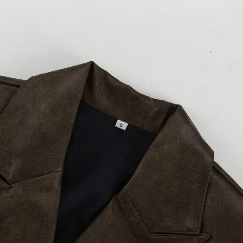 مجموعة تنورة بليزر نسائية أنيقة مصممة من القماش بأكمام طويلة وسترة عالية الخصر تنورة صغيرة للمكتب للتنقل اليومي في الخريف #6