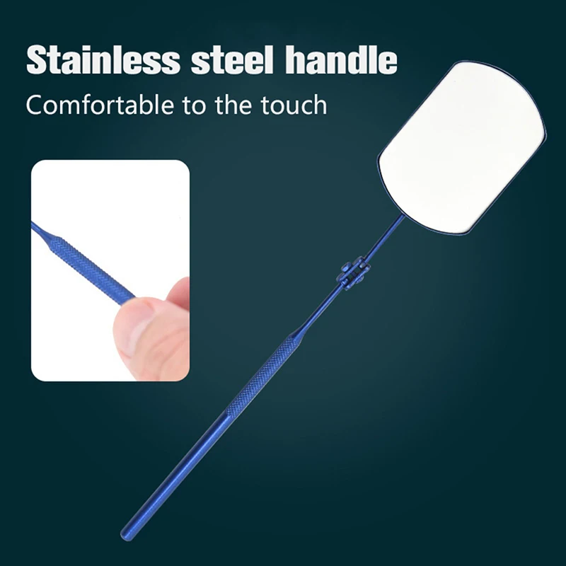 Stainless Steel Multifunction Checking square Lash Mirror Eyelashes Extension Beauty Makeup Portable Fold Rotate Mirror Tool