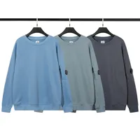 Casual Loose round Neck Hoodie Men's Clothing British Trendy Brand Men's Sweatshirt Pure Color Leisure Outerwear