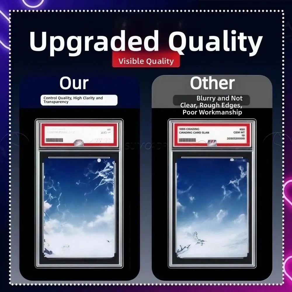 

Прозрачный футляр для карт с УФ-защитой, съемный, 35PT, прочный и долговечный, для коллекционных и торговых карт