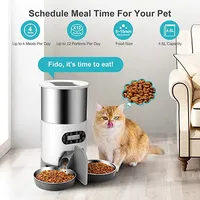 Smart APP Pet Feeder Cat And Dog Food Automatic Dispenser Stainless Steel Bowl Cats And Dogs With Recording Timing Feeding