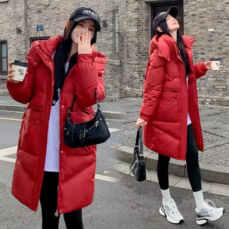 Women Jacket Winter Parkas Thick Hooded Cotton Padded Jackets Coats 2023 New Female Loose Long Puffer Parkas Oversize Outwear