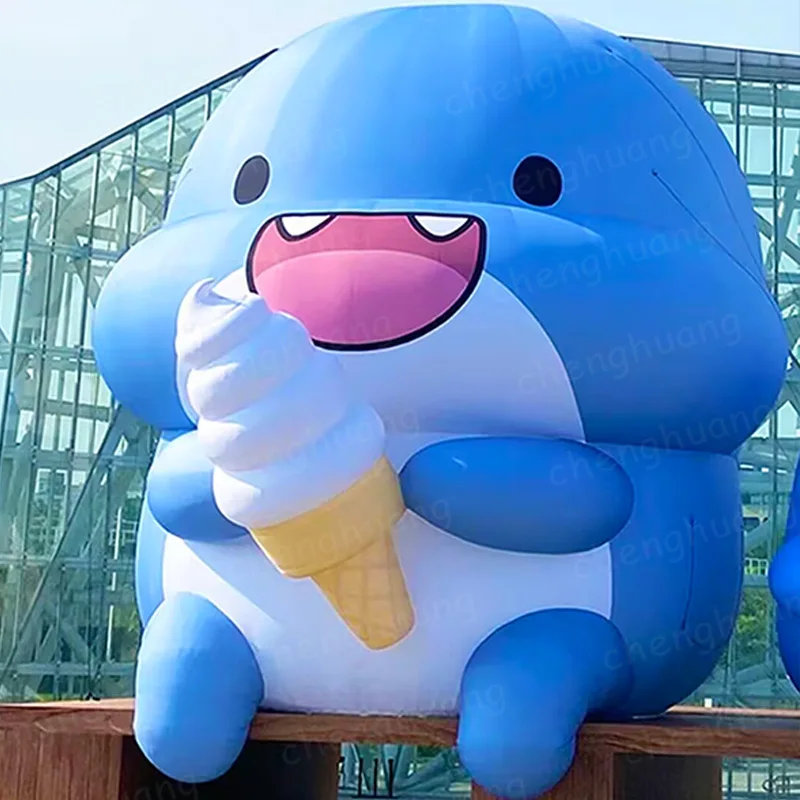 

Надувные акулы, воздушные модели на основе животных с выдувными устройствами, торговый центр на открытом воздухе и реквизит для украшения квадратных занятий.