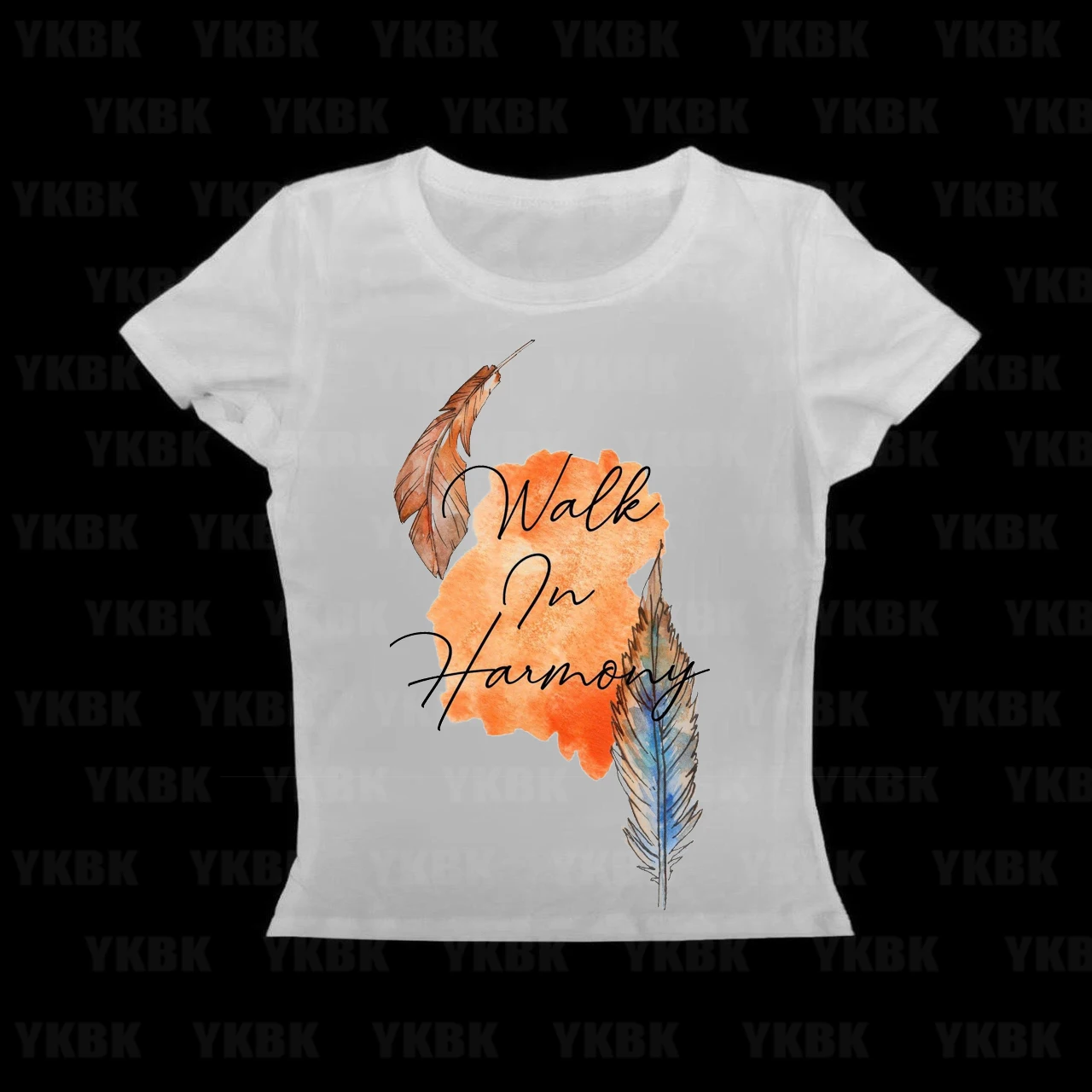 Rob Zombie Tee  Short Sleeves Streetwear Style T-Shirt Dress For Women Gothic Orange & Blue Letter Print