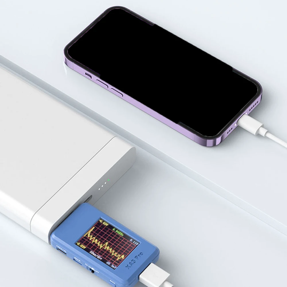 

USB-тестер напряжения тока с быстрой зарядкой и интеллектуальным кривовым дисплеем поддерживает высокое измерение тока до 65А