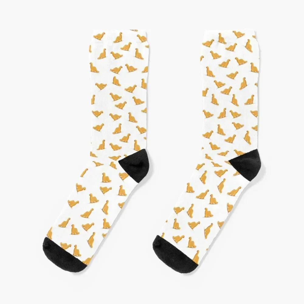 Dinosaur Chicken Nugget - Brachiosaurus Socks Novelties with print gift Stockings Girl'S Socks Men's