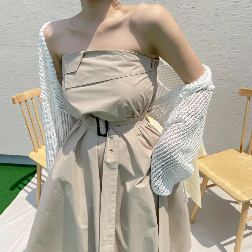 

Женский двубортный свободный костюм-джат с поясом на талии и расклешенной юбкой, модный хлопковый комплект на весну