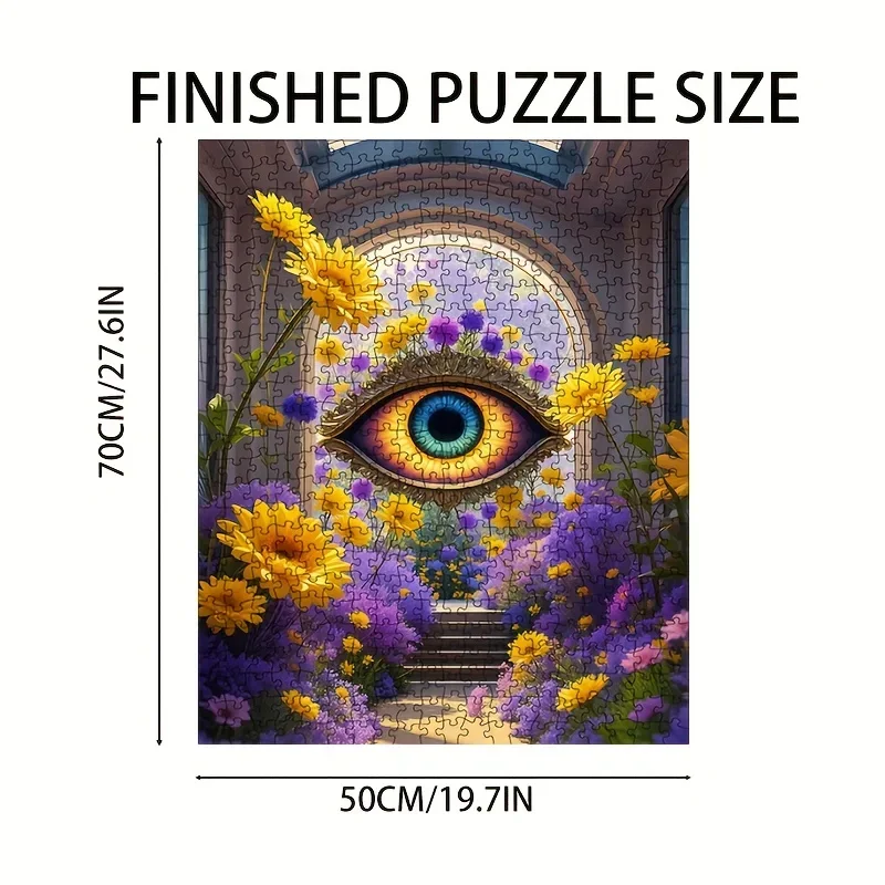 ​ Eye of Angel Puzzle da 1000 pezzi 70x50 cm Arte surreale da parete, perfetto per gli amanti della decorazione Boho Pronto regalo con confezione premium
