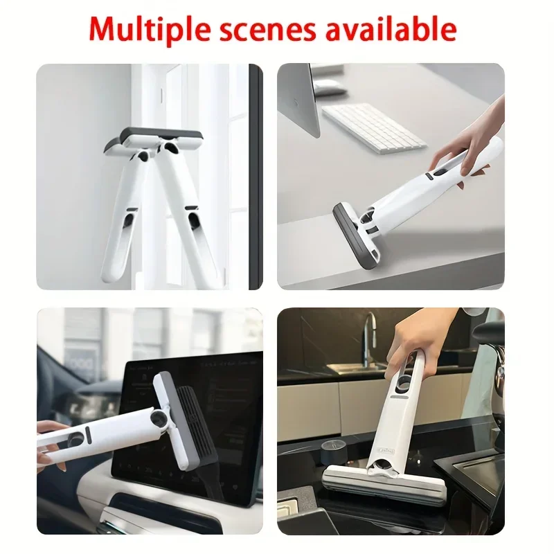 Powerful Squeeze Mini Mop Folding Home Cleaning Mops With Sponge Self-squeezing Floor Washing Mops Desk Window Car Clean Tools image 4