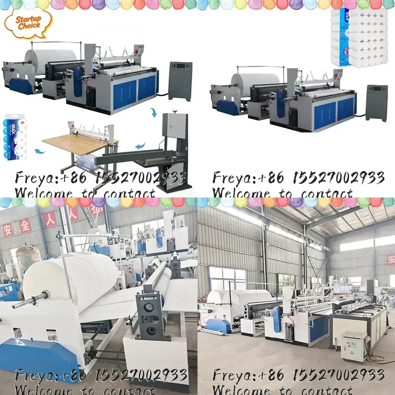 BangLan Automatic Toilet Paper Rewinding Machine Small Mini Bathroom Tissue Manufacturing Machinery High Speed Production