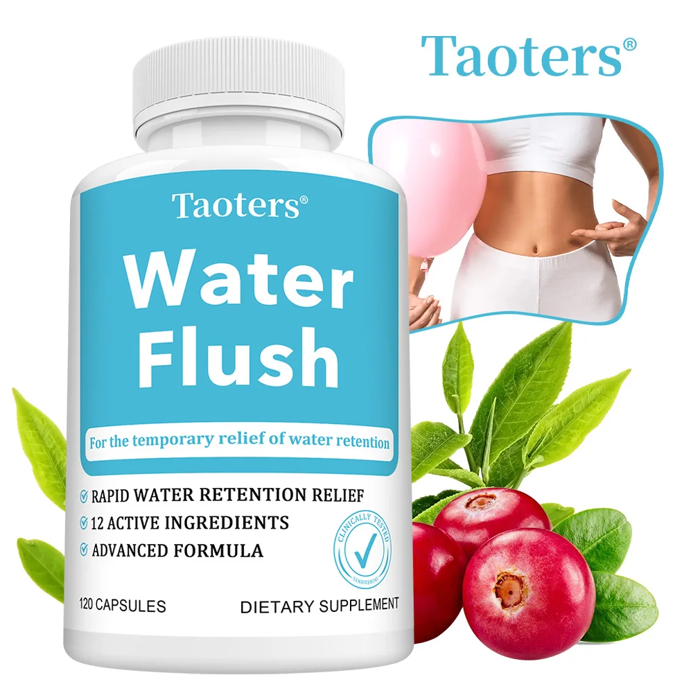 Natural Water Flush Capsules Are Rich in Vitamin B6, Dandelion, and Green Tea, Promoting Digestive Health, Immune Regulation