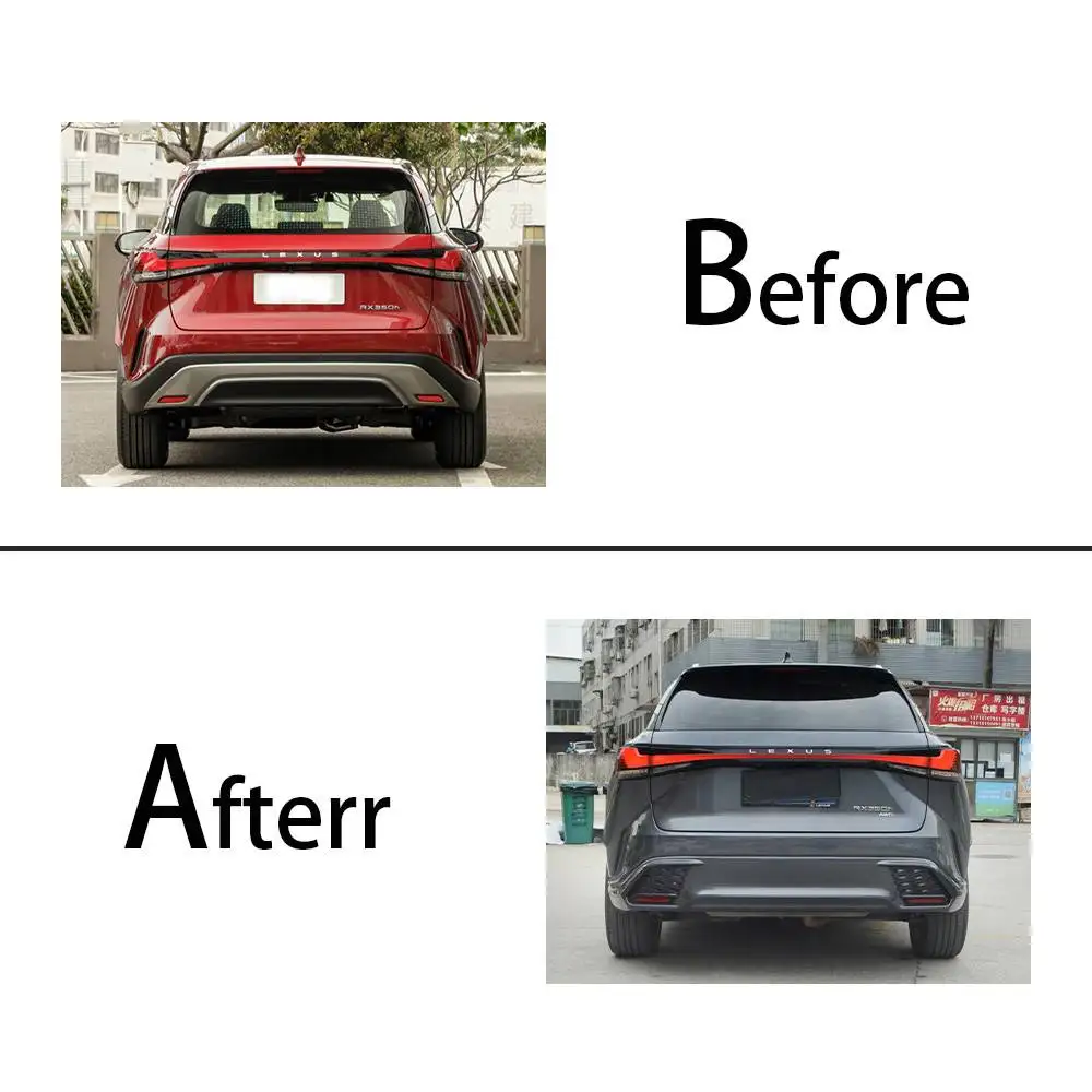 High quality kit for LEXUS 2023 RX 350h rear bumper upgrade to 2023 RX 500h F sport rear bumper body kit