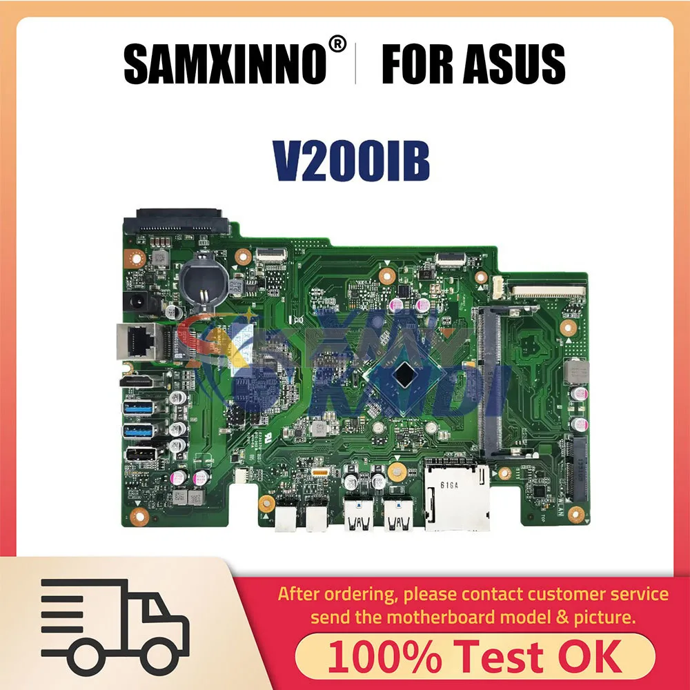 

Notebook Mainboard For ASUS V200I V200IB V200IB All-in-one Desktop Laptop Motherboard N3050 N3700 CPU Systemboard 100% Test OK