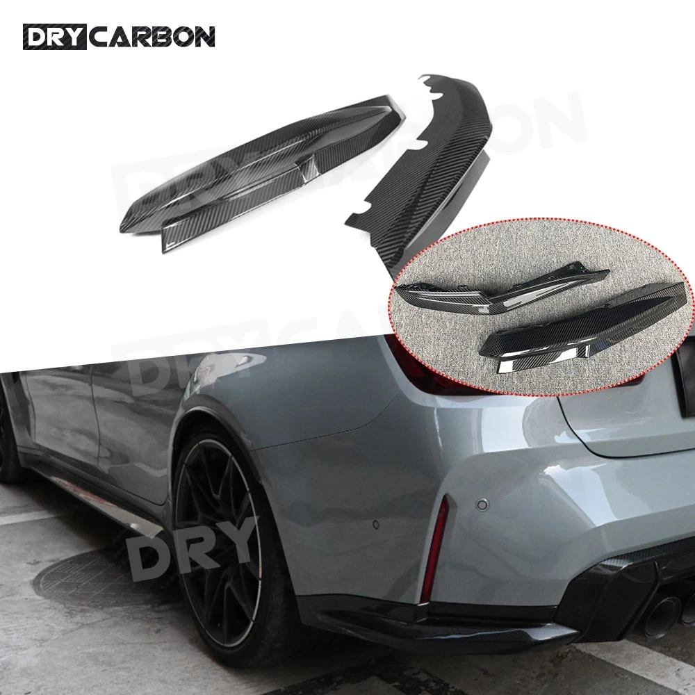 

Rear Bumper Lip Splitters Flaps Apron for BMW G80 M3 G82 G83 M4 2021Up Dry Carbon Fiber Rear Diffuser Lip Winglets FRP