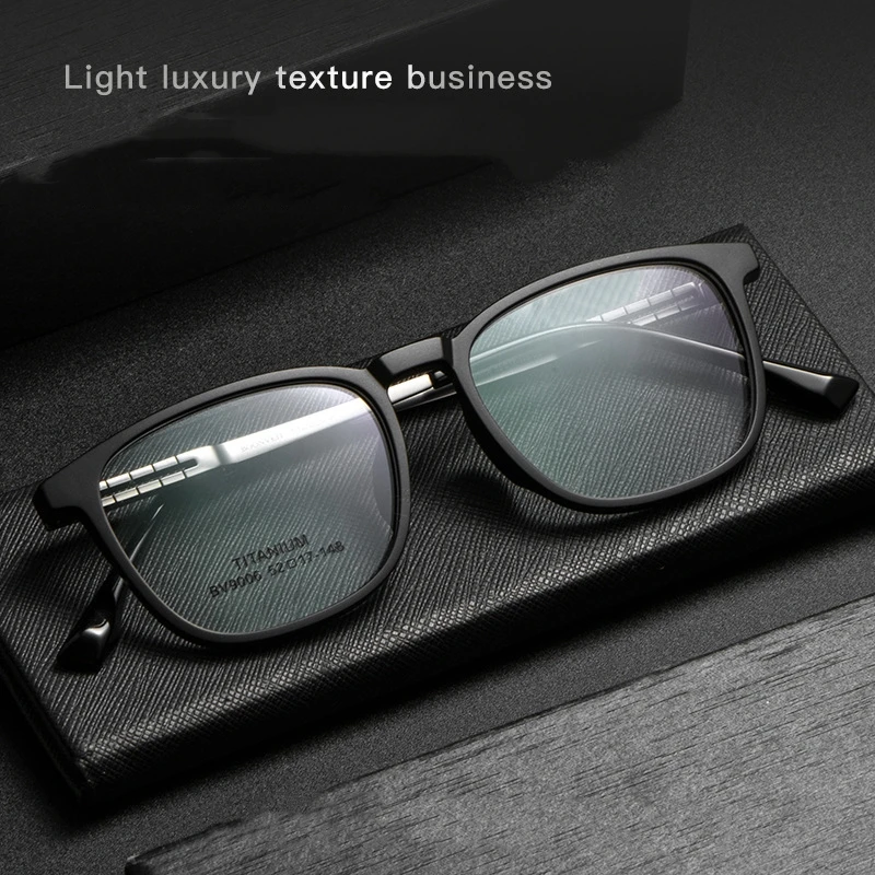 MOMOJA New Fashion Ultra-light TR90 Eyewear Retro Round Small Pure Titanium Optical Prescription Eyeglasses Frame Men and Women