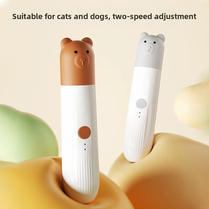 

Rechargeable Dog Nail Grinder, Electric Pet Nail Trimmer with LED Light, Quiet Professional Smooth Grooming Tool for Dogs Cats