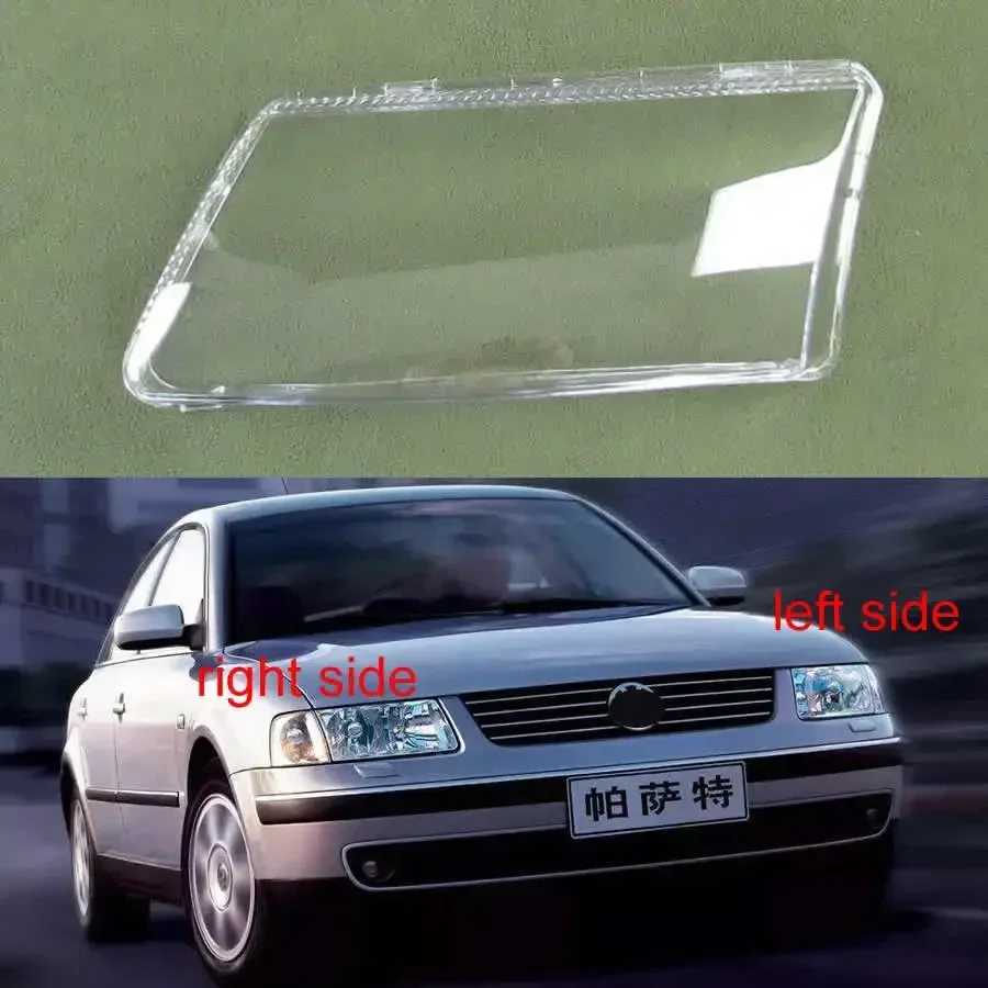 Para volkswagen vw passat b5 1996-2010 frente farol capa transparente pc abajur farol escudo lente plexiglass