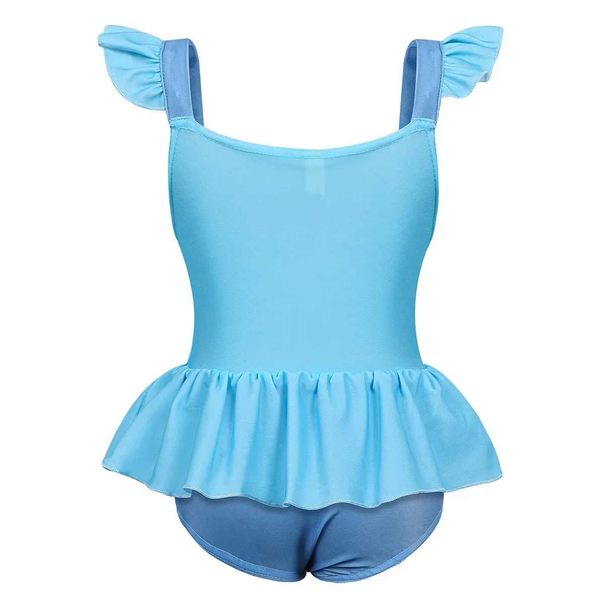 Mädchen Märchenprinzessin Badeanzug Zweiteiliger Bikini Bademode Sommer Strand Pool Outfit für Urlaub Cosplay Party Kleidung – Detail 4