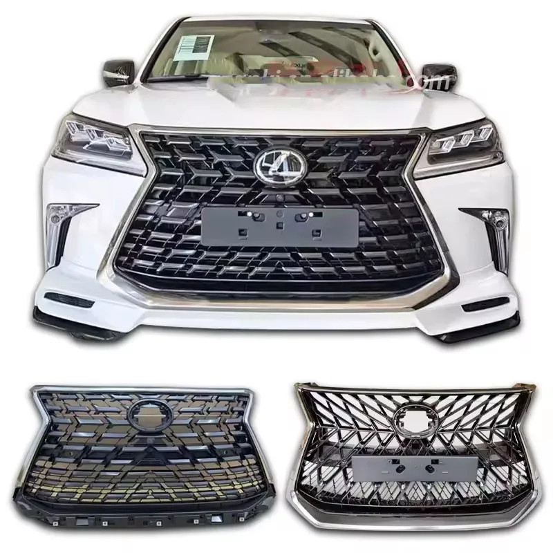 

For the 2016-2021 Lexus LX570 Body Kit TRD Version Front Bumper Front Grille Center Mesh