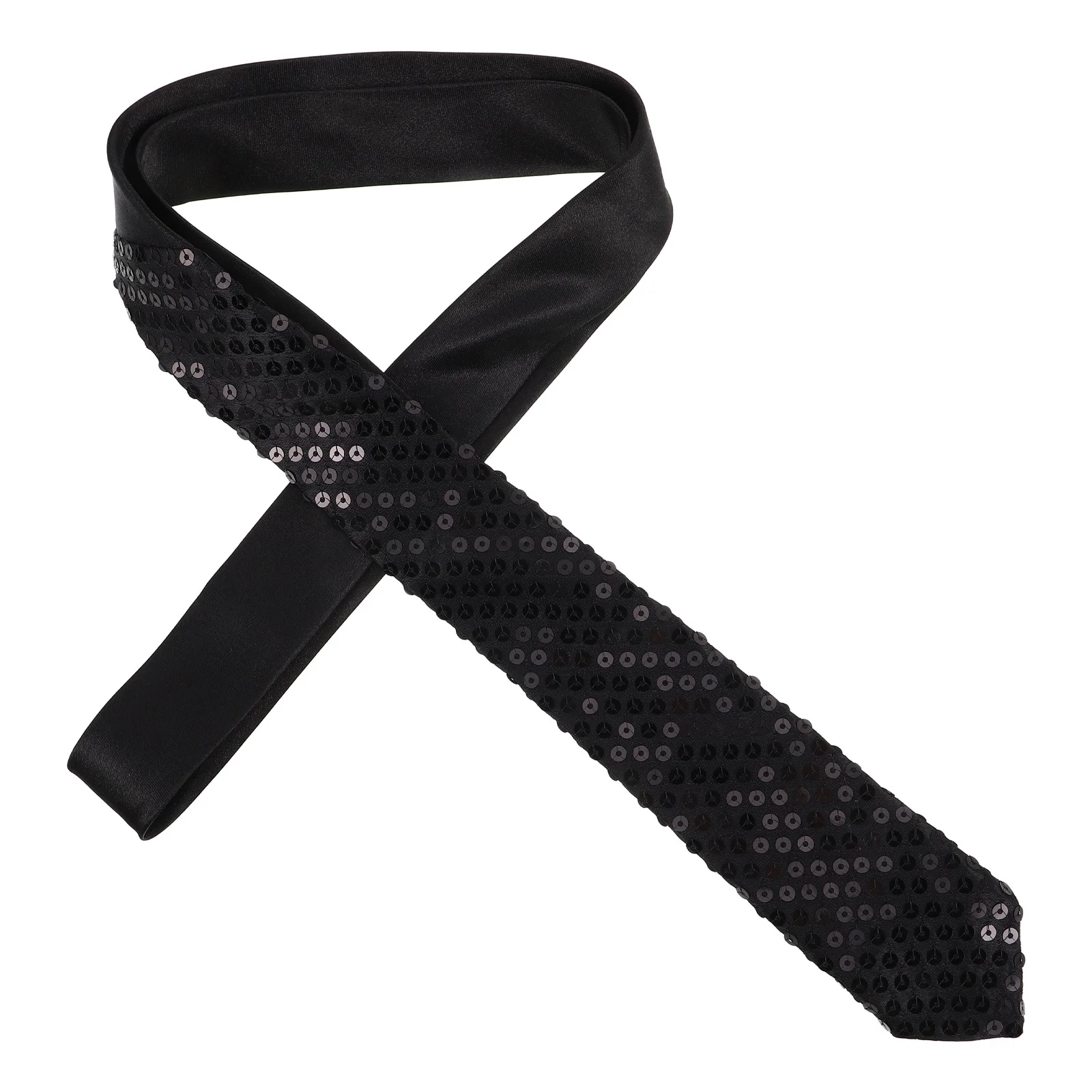 

Festive Sequin Necktie for Men Women Sparkle Wedding Party Stage Performance Elegant Shimmering Stylish Accessory