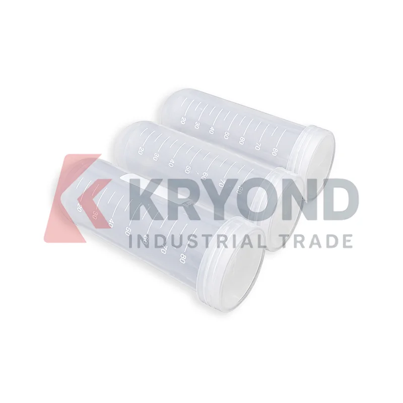 12pcs 100ml Centrifuge Tube Scale Line PP Plastic Screw Cap Laboratory Consumable Research Use Pack Clear Graduated Markings Set
