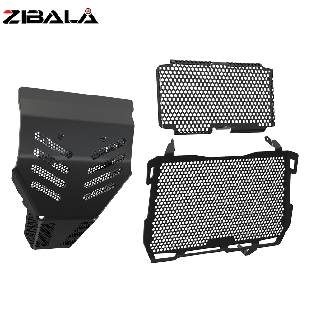 For Ducati Multistrada 1200 S D air Pikes Peak 2016-2017 Motorcycle Accessories Radiator Guard Grill Engine Skid Plate Cover Set