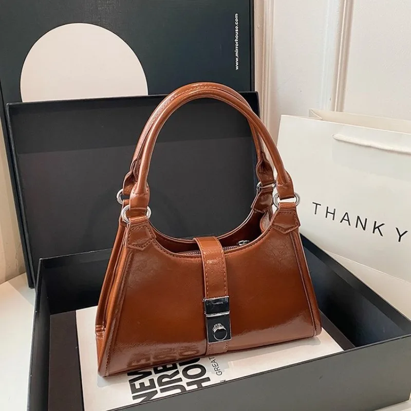 

Vintage Casual Women Handbag High End Leather Classic Elegant Paris Style Crossbody Messenger Tote Bag