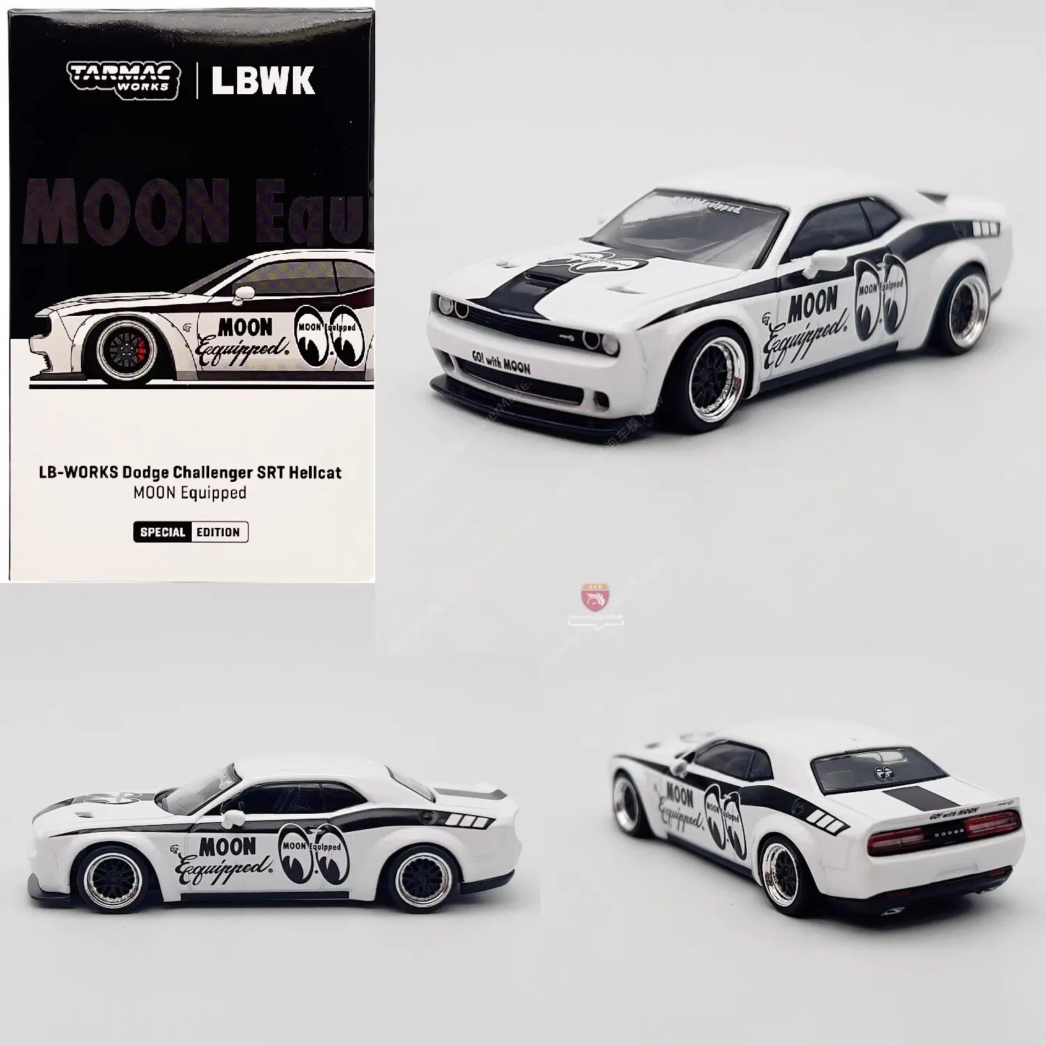 

TW Tarmac Works 1:64 Dodge Challenger SRT Hellcat Diecast Model Car Kids Toys Gift