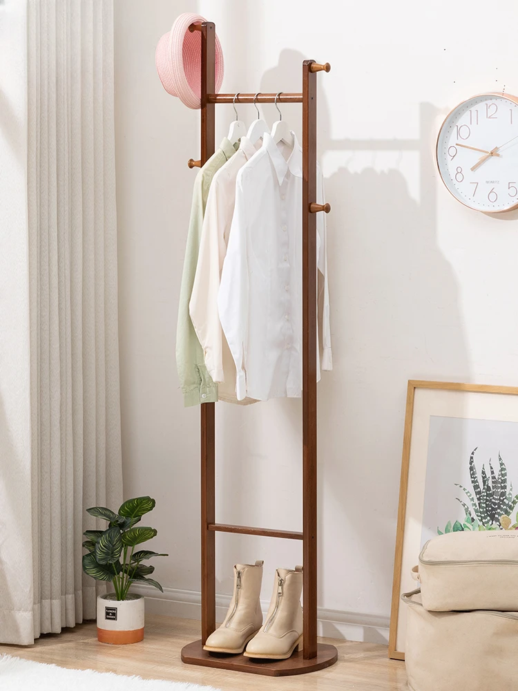 Clothes hanger Bedroom Floor-to-Floor Coat Rack Vertical Room Hanging Clothes Household Rack Storage Door