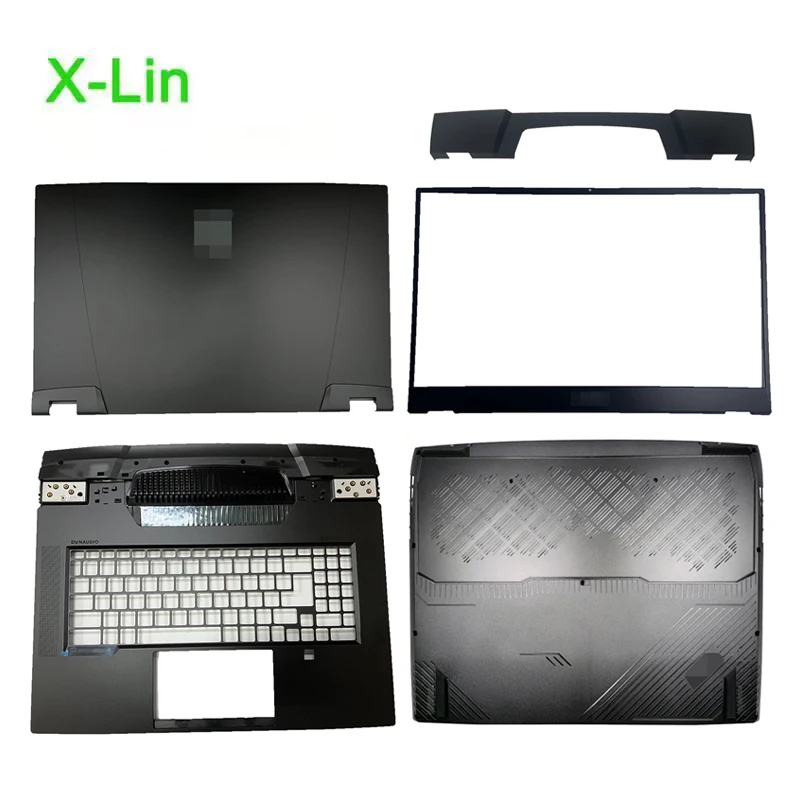 For MSI GT77 MS-17Q1 17Q2 Screen rear cover Front bezel Keyboard frame palmrest upper lower back Bottom case Hinge 3077Q1A212