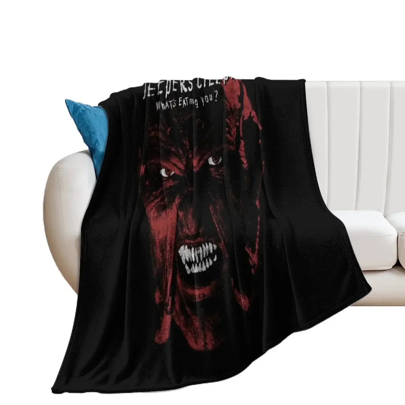 Jeepers Creepers Throw Blanket Single valentine gift ideas Winter beds Camping Blankets