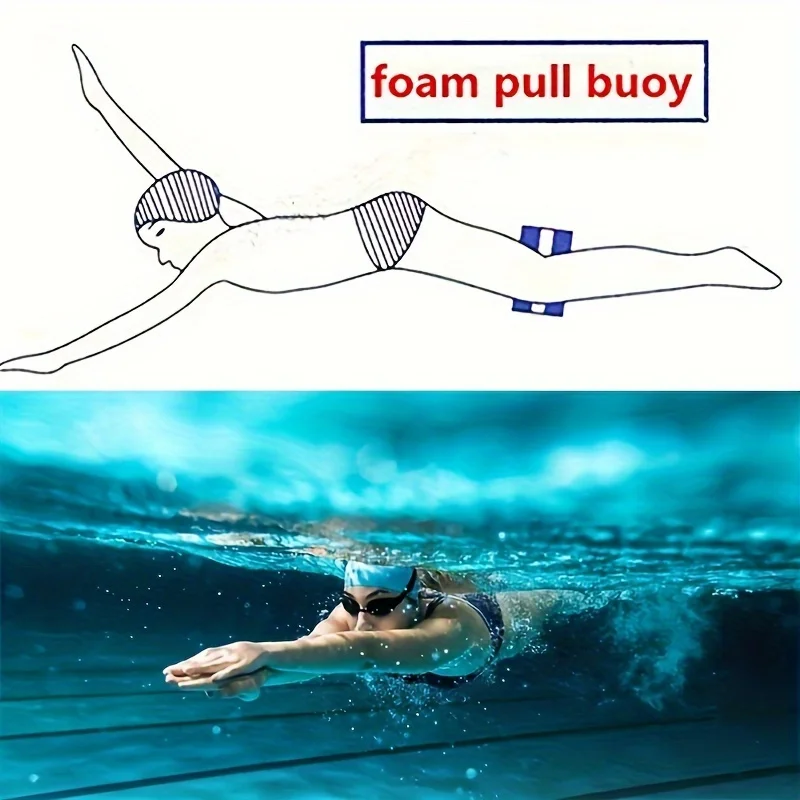 Figure-Eight Shaped Pull Buoy Aids Swimmer Legs Float Swim Training Beginners for Family Outdoor Water Decoration image 5