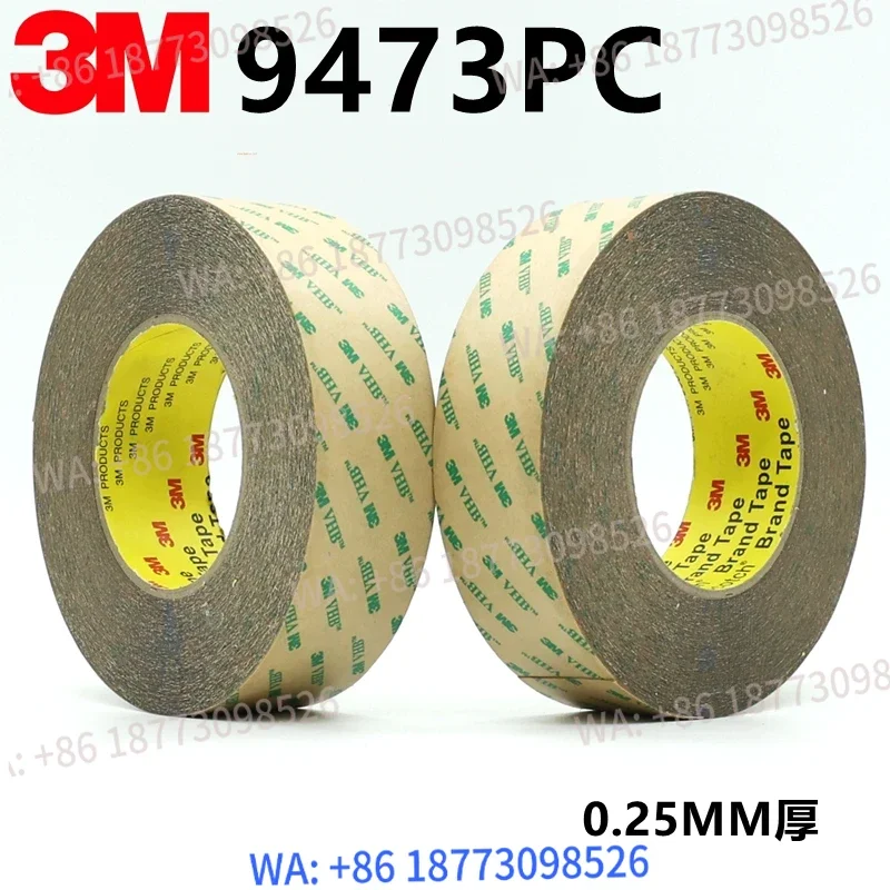 3 M9473PC Pure Adhesive Film No Substrate VHB Strong Transparent Double-sided Adhesive Thickness 0.25mm