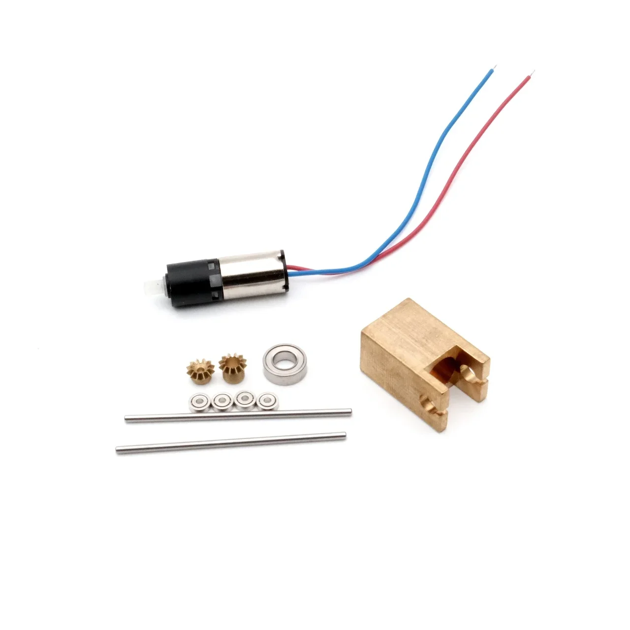 1:1 Static Modification 6MM Hollow Cup Motor Micro Power Transmission Wave Box Gearbox DIY Car Model Rear Axle Metal Wheel Power