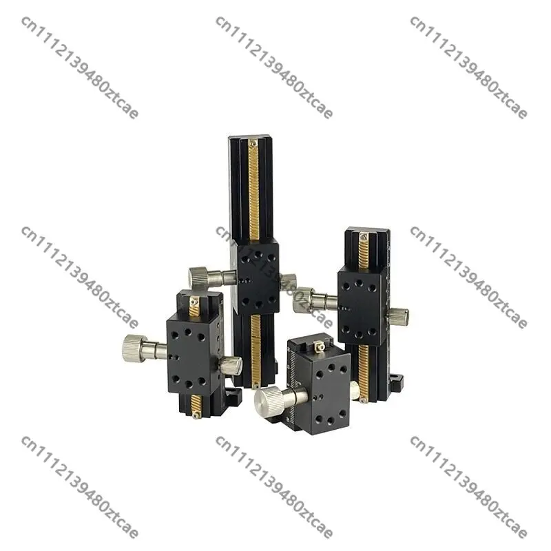 High Precision X Axis Dovetail Linear Stage, Gear Rack Driven Long Stroke Manual Fine Adjustment Displacement Platform