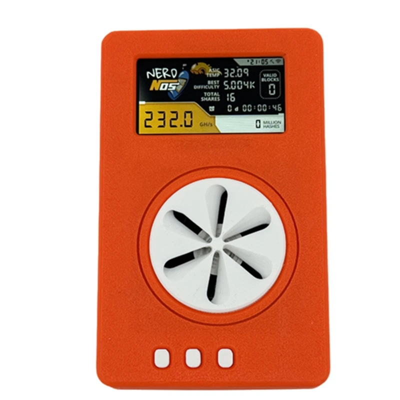 

Nerdnos One Nerdminer 200GH/S 8W Bitcoin Solo Lottery Miner Wifi Connection BTC Asic Miner