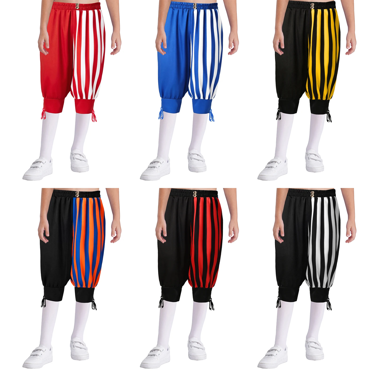 أطفال الكاحل النطاقات القوطية القراصنة كابري السراويل هالوين كرنفال القرون الوسطى عصر النهضة الفيكتوري فايكنغ الملاح تأثيري حلي