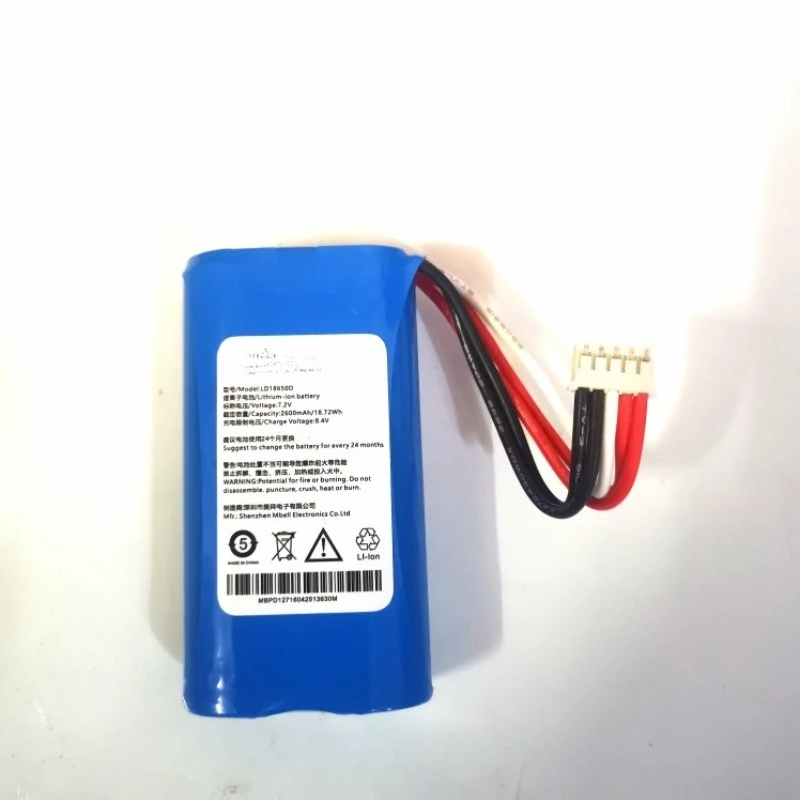 7.4V 2600mAh 18650D Li-ion Replacement Battery Pack for Huazhirong NEW9210 NEW9220 NEW8210 POS Payment Terminal