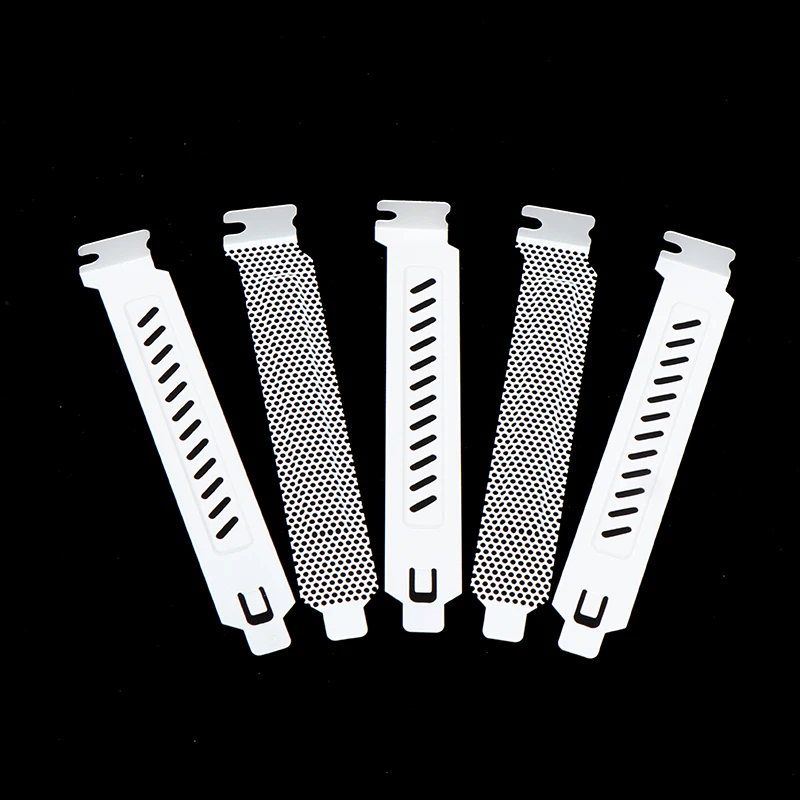 

5Pcs Desktop Computer Host Chassis PCI Cooling Dust Filter Baffle PCI Slot Cover Board PC Computer Case Ventilation Baffle Net