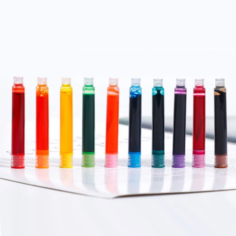 10 Pz Inchiostro Universale Ricarica Inchiostro Ricarica Penna Sostituibile Inchiostro Liscio Asciugatura Rapida per per